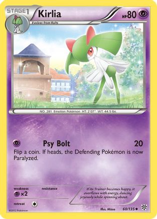 Kirlia (60/135) [Plasma Storm] Reverse Holofoil - Uncommon