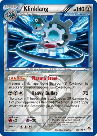 Klinklang (Team Plasma) (90/135) [Plasma Storm] Holofoil - Holo Rare