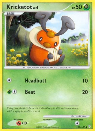 Kricketot (109/147) [Supreme Victors] Reverse Holofoil - Common