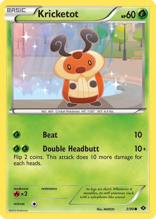 Kricketot (3/99) [Next Destinies] Reverse Holofoil - Common