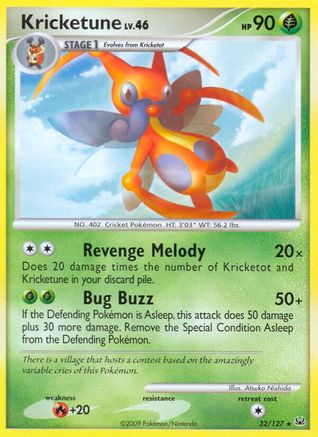 Kricketune (32/127) [Platinum] Reverse Holofoil - Rare