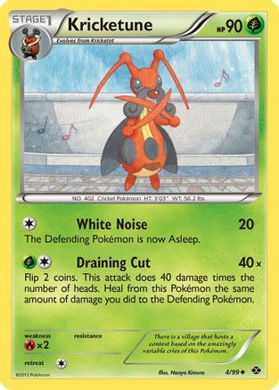 Kricketune (4/99) [Next Destinies] Reverse Holofoil - Uncommon
