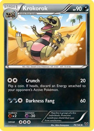 Krokorok (70/146) [XY Base Set] - Uncommon