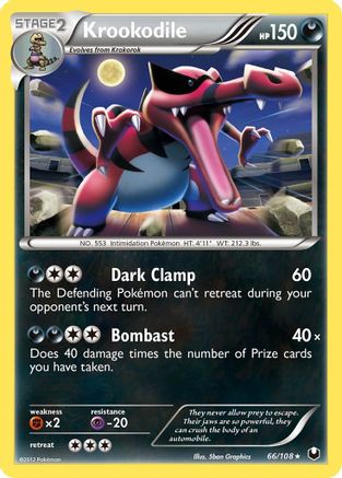 Krookodile (66/108) [Dark Explorers] Holofoil - Holo Rare