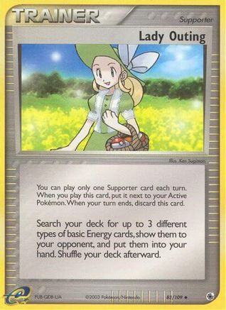 Lady Outing (83/109) [Ruby and Sapphire] Reverse Holofoil - Uncommon