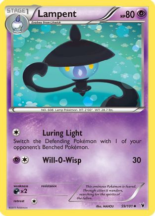 Lampent (59/101) [Noble Victories] Reverse Holofoil - Uncommon
