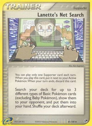 Lanette's Net Search (87/100) [Sandstorm] Reverse Holofoil - Uncommon