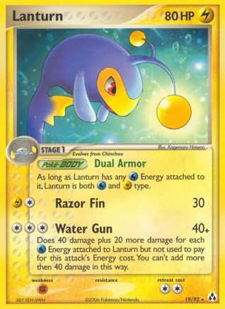 Lanturn (19/92) [Legend Maker] - Rare