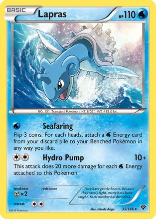 Lapras (035/146) [XY Base Set] Reverse Holofoil - Holo Rare
