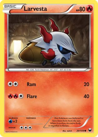 Larvesta (20/108) [Dark Explorers] - Common