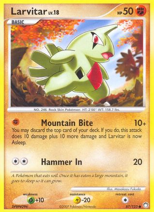 Larvitar (87/123) [Mysterious Treasures] - Common