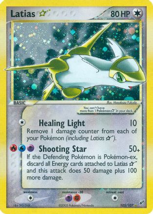 Latias Star (105/107) [Deoxys] Holofoil - Ultra Rare