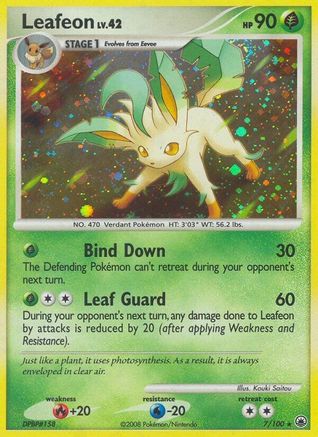 Leafeon (7/100) [Majestic Dawn] Reverse Holofoil - Holo Rare