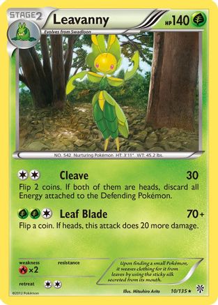 Leavanny (10/135) [Plasma Storm] Reverse Holofoil - Rare