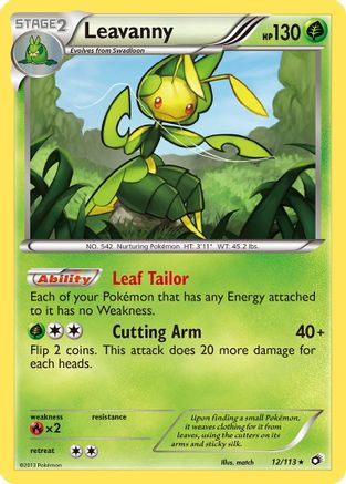 Leavanny (012/113) [Legendary Treasures] Holofoil - Holo Rare