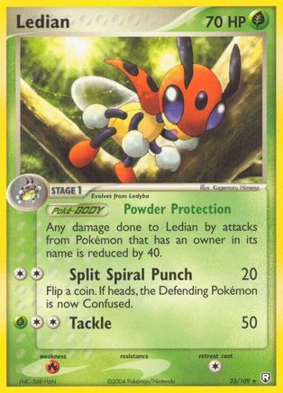 Ledian (023/109) [Team Rocket Returns] Reverse Holofoil - Rare