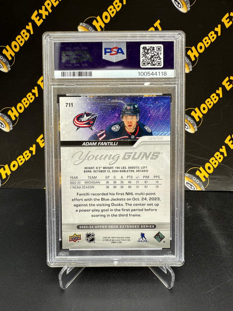 Adam Fantilli Young Guns PSA 10 - Columbus Blue Jackets