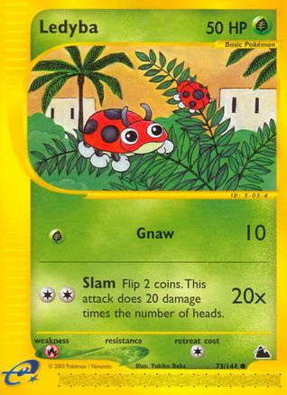 Ledyba (73/144) [Skyridge] Reverse Holofoil - Common