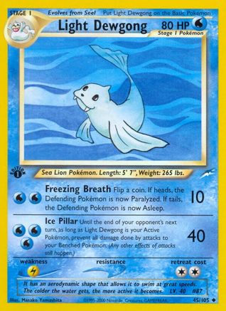 Light Dewgong (045/105) [Neo Destiny] 1st Edition - Uncommon