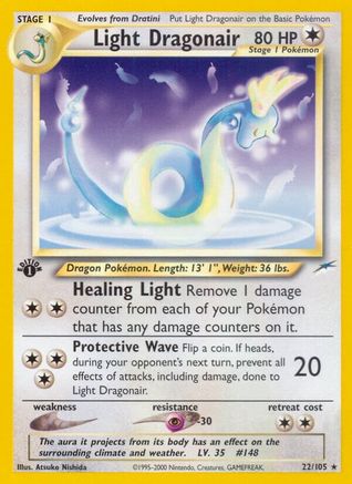 Light Dragonair (22/105) [Neo Destiny] 1st Edition - Rare