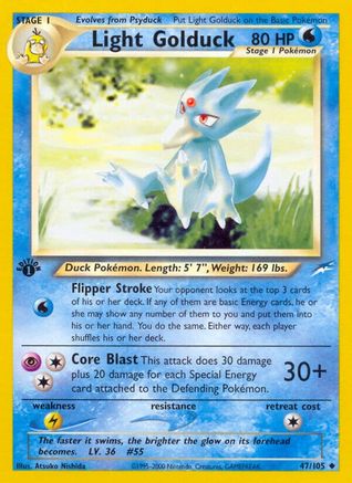 Light Golduck (047/105) [Neo Destiny] 1st Edition - Uncommon