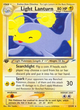 Light Lanturn (23/105) [Neo Destiny] 1st Edition - Rare