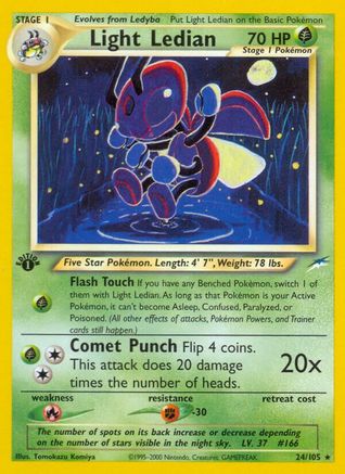 Light Ledian (24/105) [Neo Destiny] 1st Edition - Rare