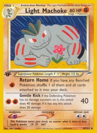 Light Machoke (049/105) [Neo Destiny] 1st Edition - Uncommon