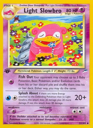 Light Slowbro (051/105) [Neo Destiny] 1st Edition - Uncommon