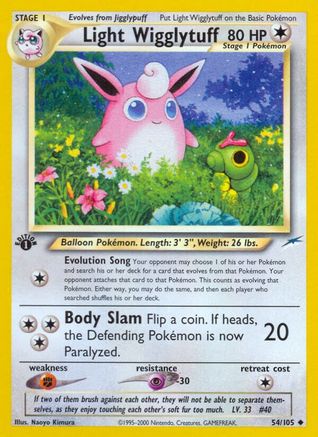 Light Wigglytuff (054/105) [Neo Destiny] 1st Edition - Uncommon