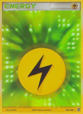 Lightning Energy (106/108) [Power Keepers] Holofoil - Rare