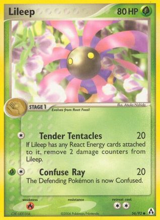 Lileep (056/92) [Legend Maker] Reverse Holofoil - Common