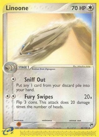Linoone (44/44) [Sandstorm] Reverse Holofoil - Uncommon