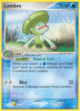 Lombre (34/107) [Deoxys] Reverse Holofoil - Uncommon