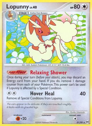 Lopunny (021/99) [Arceus] Reverse Holofoil - Rare