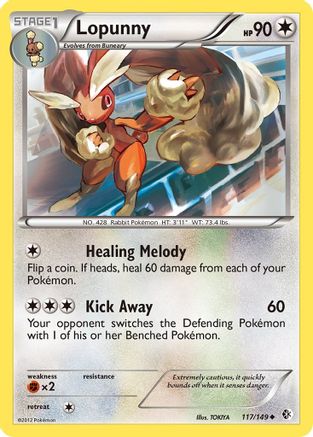 Lopunny (117/149) [Boundaries Crossed] Reverse Holofoil - Uncommon