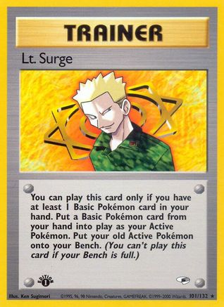 Lt. Surge (101/132) [Gym Heroes] 1st Edition - Rare
