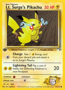 Lt. Surge's Pikachu (081/132) [Gym Heroes] 1st Edition - Common