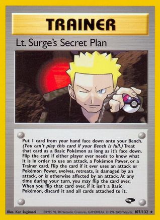 Lt. Surge's Secret Plan (107/132) [Gym Challenge] 1st Edition - Rare
