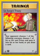 Lt. Surge's Treaty (112/132) [Gym Heroes] 1st Edition - Uncommon