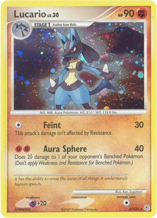 Lucario (006/130) [Diamond and Pearl] Holofoil - Holo Rare