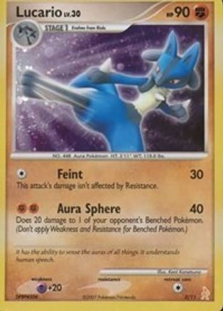 Lucario (3) [DP Trainer Kit Manaphy & Lucario] Holofoil - Common