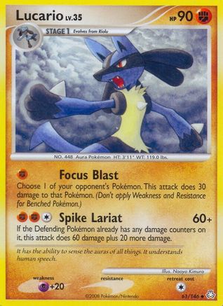 Lucario (61/146) [Legends Awakened] Reverse Holofoil - Uncommon