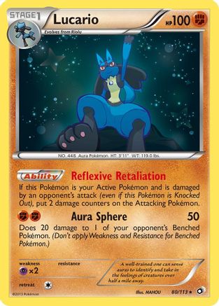 Lucario (080/113) [Legendary Treasures] Holofoil - Holo Rare