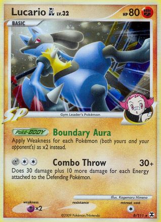 Lucario GL (8/111) [Rising Rivals] Reverse Holofoil - Holo Rare