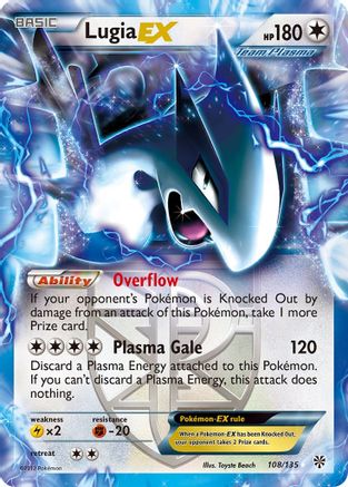 Lugia EX (Team Plasma) (108/135) [Plasma Storm] Holofoil - Ultra Rare