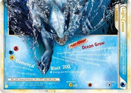 Lugia Legend (Bottom) (114/123) [HeartGold SoulSilver] Holofoil - Ultra Rare