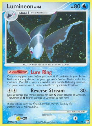 Lumineon (11/123) [Mysterious Treasures] Holofoil - Holo Rare