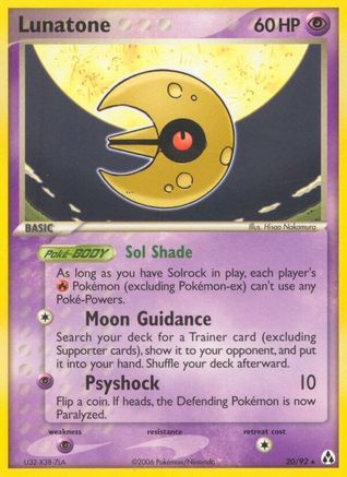 Lunatone (20/92) [Legend Maker] - Rare
