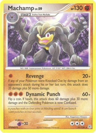 Machamp (31/130) [Diamond and Pearl] Reverse Holofoil - Rare